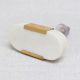 White Oval Golden Stone Dresser Knobs